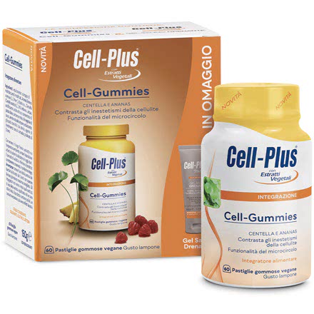 Cell-Plus Cell-Gummies + Gel Salino Drenante Cell-Plus da 50 ml OMAGGIO