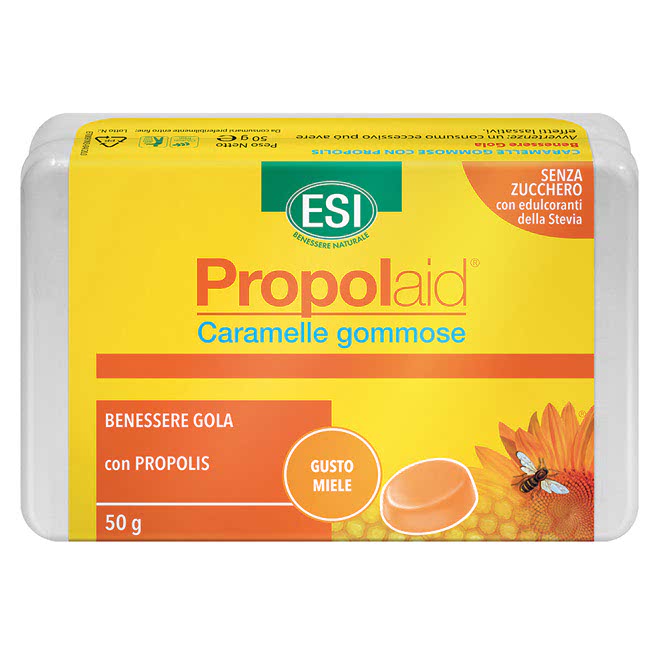 Propolaid Caramelle Svizzere Gommose Propolis Miele Esi