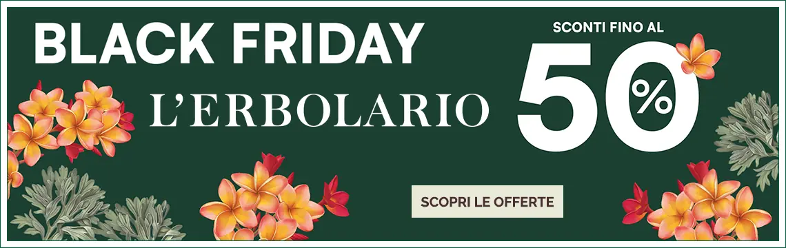 Black Week L'Erbolario: sconti fino al 50%! Approfittane subito!