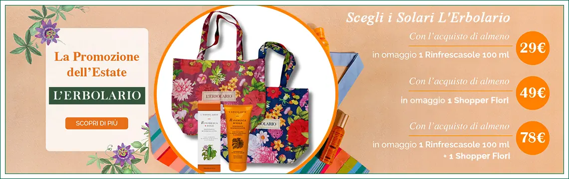 Acquista i solari L'Erbolario, e avrai fantastici omaggi per la tua estate!