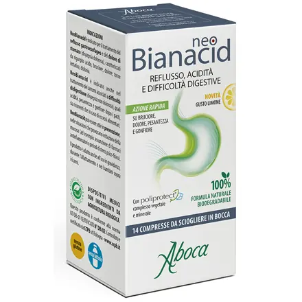 Neo Bianacid Acidit Reflusso e Difficolt Digestive Formato Mini Gusto Limone