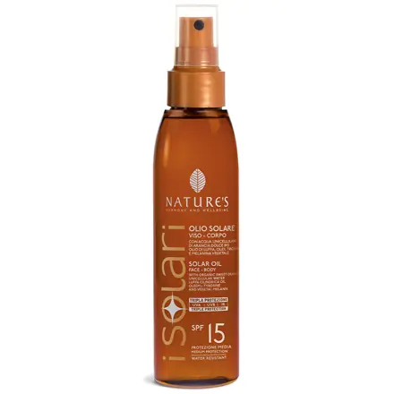 I Solari Olio Solare Viso Corpo SPF15 Protezione Media