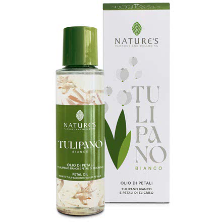 Tulipano Bianco Olio di Petali Viso Corpo Capelli