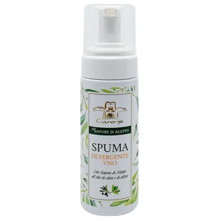 Spuma Detergente Viso Sapone di Aleppo