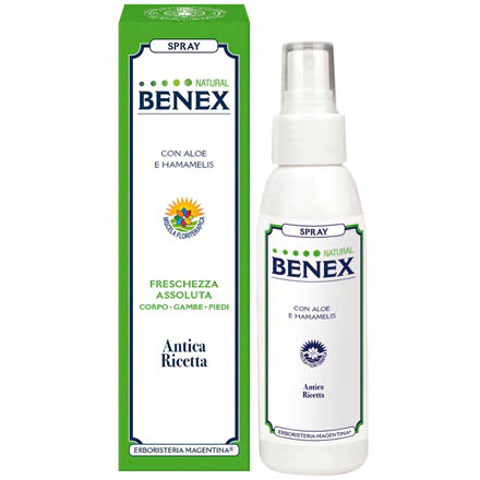 Natural Benex Spray Freschezza Assoluta Corpo Gambe Piedi