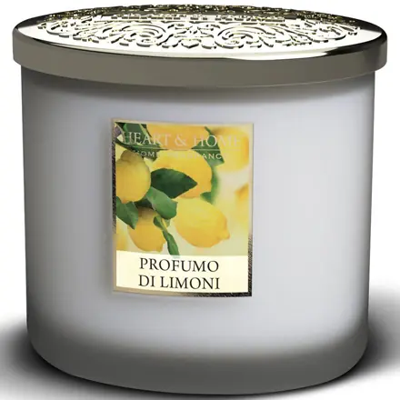 Heart & Home Candela Profumo di Limoni Twin Ellipse