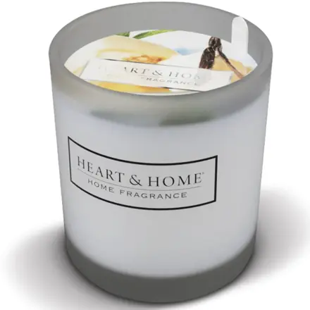 Heart & Home Candela Vaniglia Francese Small iin Vetro