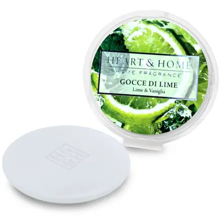 Heart & Home Cialda di Cera per Diffusore Gocce di Lime