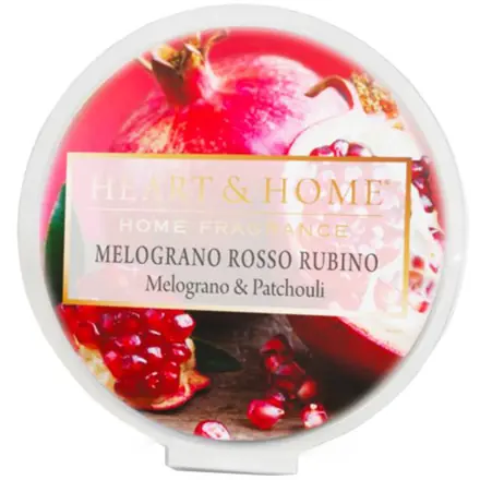 Heart & Home Cialda di Cera per Diffusore Melograno Rosso Rubino