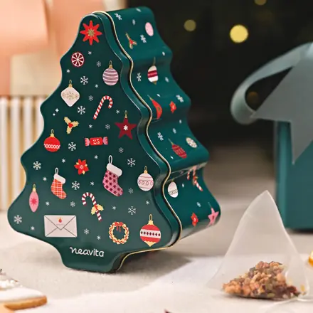 Cofanetto Albero di Natale con Infuso Stella d'Inverno FiltroScrigno