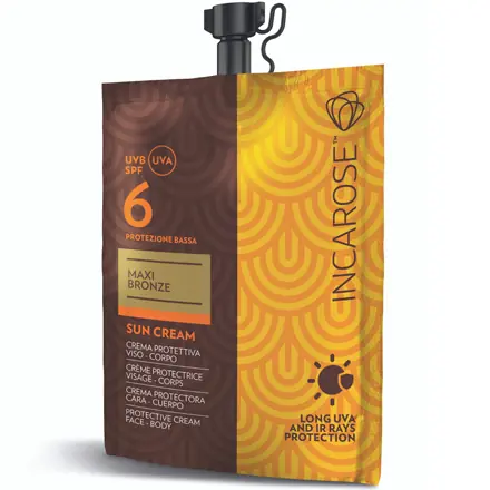 Maxi Bronze Sun Cream SPF 6 Protezione Bassa Viso e Corpo