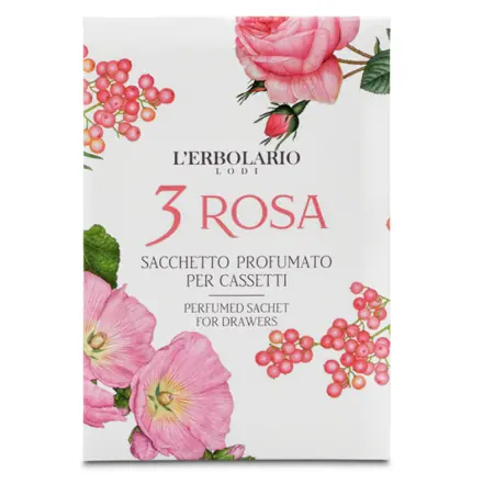 3 Rosa Sacchetto Profumabiancheria per Cassetti