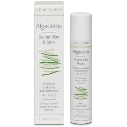 AlgaDetox Crema Viso Giorno Protezione Quotidiana Antinquinamento SPF 15