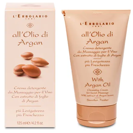 Olio di Argan Crema Detergente da Massaggio Viso