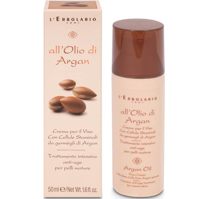 Olio di Argan Crema Viso con Cellule Staminali Trattamento Intensivo  Antiage Pelli Mature