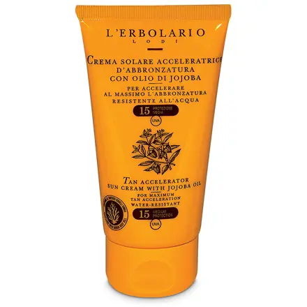 Crema Solare Acceleratrice d'Abbronzatura SPF 15 Protezione Media Travel Size