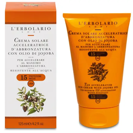 Crema Solare Acceleratrice d'Abbronzatura SPF 15 Protezione Media