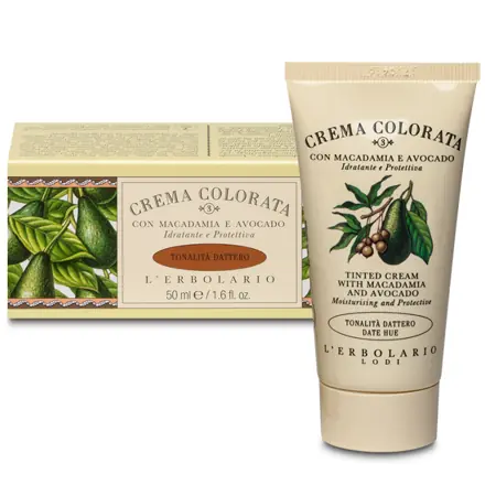 Crema Colorata alla Macadamia e all'Avocado Idratante Protettiva - Tonalità Dattero