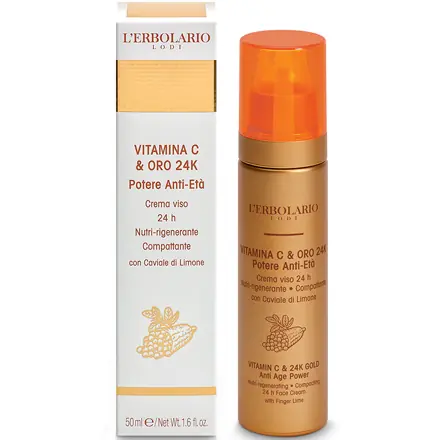 Vitamina C & Oro 24K Potere Anti-Et Crema Viso 24H Nutririgenerante Compattante