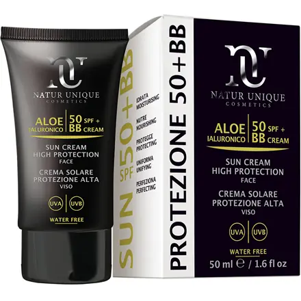 Aloe Ialuronico Sun Crema Solare Viso Protezione Alta SPF50 + BB Cream