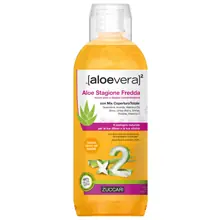 Aloevera2 Aloe Stagione Fredda Succo Puro d'Aloe Vera Doppia Concentrazione + Mix Copertura Totale