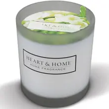 Heart & Home Candela Fresia e Gelsomino Bianco Small