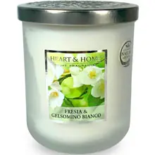 Heart & Home Candela Fresia e Gelsomino Bianco Big