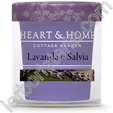 Heart & Home Candela Lavanda e Salvia Small