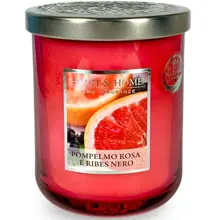 Heart & Home Candela Pompelmo Rosa e Ribes Nero Big