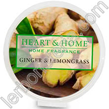 Heart & Home Cialda di Cera per Diffusore Ginger & Lemongrass
