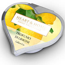 Heart & Home Cialda di Cera per Diffusore Profumo di Limoni