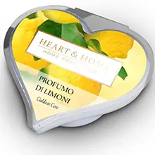 Heart & Home Cialda di Cera per Diffusore Profumo di Limoni