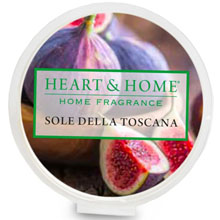 Heart & Home Cialda di Cera per Diffusore Sole della Toscana