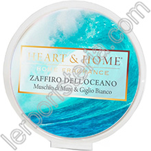 Heart & Home Cialda di Cera per Diffusore Zaffiro dell'Oceano