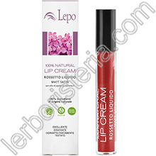 100% Natural Lip Cream Rossetto Liquido Mat Satin Tonalità 06 Rubino
