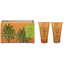 Nettare di Dattero Beauty Box Foglie di Palma con Bagnoschiuma e Crema Profumata Corpo Travel Size