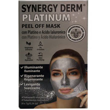 Synergy Derm Platinum Peel Off Mask con Platino, Acido Ialuronico e Polvere di Diamante