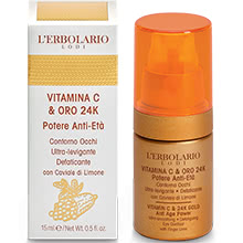 Vitamina C & Oro 24K Potere Anti-Età Contorno Occhi Ultra-levigante Defaticante