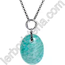 Zodiac Amazzonite Pendente con Catena