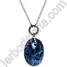 Zodiac Sodalite Pendente con Catena