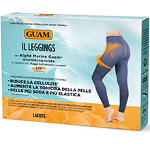 Leggings Classico con Alghe Guam Blu Taglia S/M 42-44