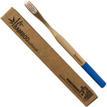 Bamboo Toothbrush Spazzolino da Denti EcoBio in Bamboo Hard Blu