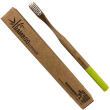 Bamboo Toothbrush Spazzolino da Denti EcoBio in Bamboo Hard Lime