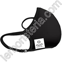 Zitto Mask Mascherina Filtrante Protettiva Antimicrobica Riutilizzabile Total Black