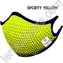 Zitto Mask Mascherina Filtrante Protettiva Antimicrobica Riutilizzabile Sporty Yellow
