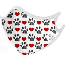 Zitto Mask Kids Mascherina Filtrante Protettiva Antimicrobica Riutilizzabile Puppy