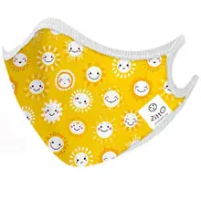 Zitto Mask Kids Mascherina Filtrante Protettiva Antimicrobica Riutilizzabile Sunny