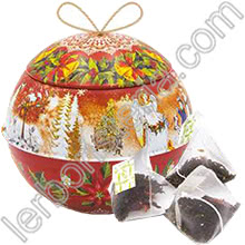Christmas Ball Pallina con Tè di Natale Rossa