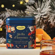 Barattolino Blu di Natale con Infuso Stella d'Inverno