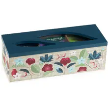 Cofanetto in Legno Azzurro 3 Scomparti con Infusi Bio